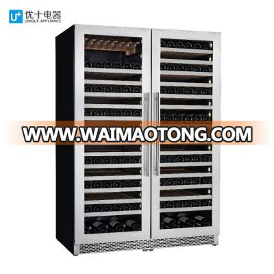 785L,345bottles, modern design triple zone wine cooler wine refrigerator VI355T