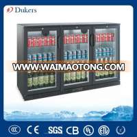 330L Glass door bar fridge from China manufacturer